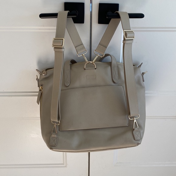 Mina Baie Bags Mina Baie Amelia Midi Diaper Bag Tote In Clay Poshmark